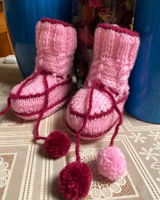 Scarpine fatte a mano per neonati