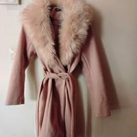 Cappotto donna rosa tgS