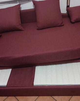 divano letto con secondo letto estraibile