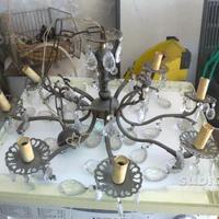 Lampadario d'epoca 8 luci