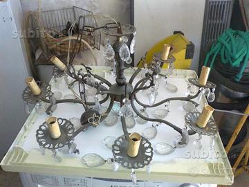 Lampadario d'epoca 8 luci