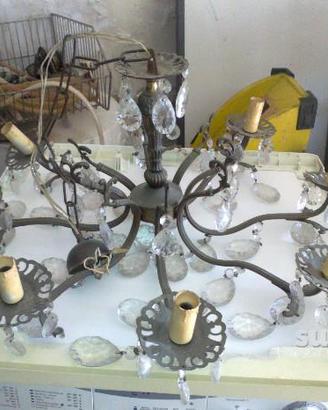 Lampadario d'epoca 8 luci