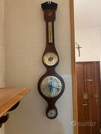 Stazione meteorologica da muro in legno vintage
