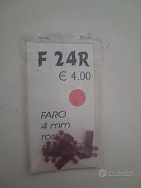 Fari rosso f 24 r 4mm modellini 1/43 auto tipo fer