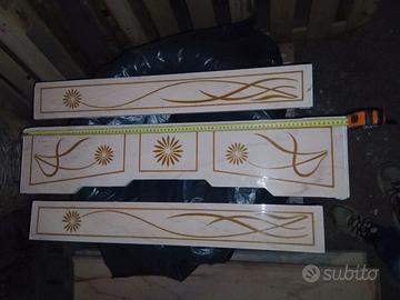 Marmo rosa decorato