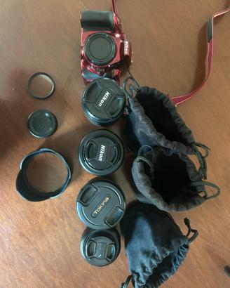 Nikon d3500 + 4 obiettivi