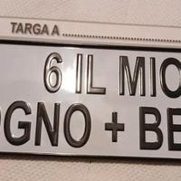 targa per innamorati di metallo 
