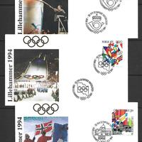 Giro 18 buste Olimpiadi invernali Lillehammer ‘94