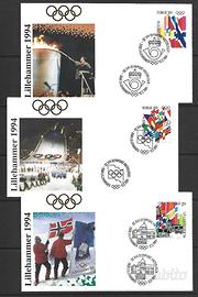 Giro 18 buste Olimpiadi invernali Lillehammer ‘94