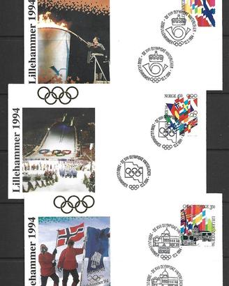Giro 18 buste Olimpiadi invernali Lillehammer ‘94