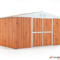 Box lamiera deposito Acciaio 403x269 fin legno