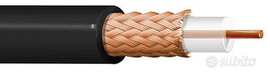 50M RG59 Cavo video nero SDI coassiale 75 Ohm