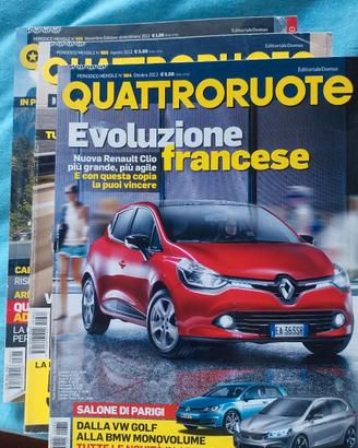 Riviste quattroruote anni  2012, 2015, 2016, 2017