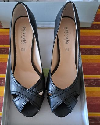 Scarpe con tacco nere Estradà 