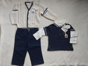 Set Maglioncino e Camicia  bimbo Minibanda_9 mesi