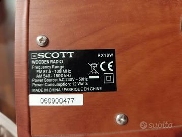 RADIO SCOTT RX 18W