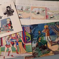 LOTTO 4 DISEGNI VARIE TECNICHE RARE UNICHE /158