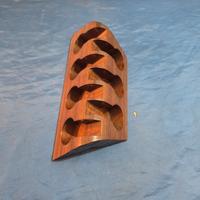 Portapipe in Legno  7 posti Di Design Vintage 