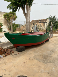 Barca in legno 5 metri con rete