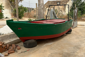 Barca in legno 5 metri con rete