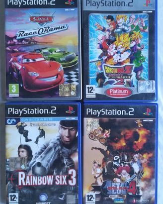 Lotto di 4 giochi per PlayStation 2