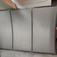 Pensilina  in ferro zincato e plexiglass