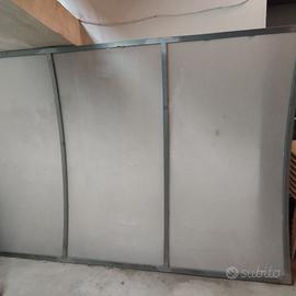 Pensilina  in ferro zincato e plexiglass