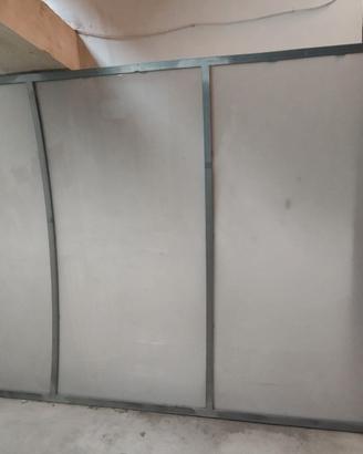 Pensilina  in ferro zincato e plexiglass
