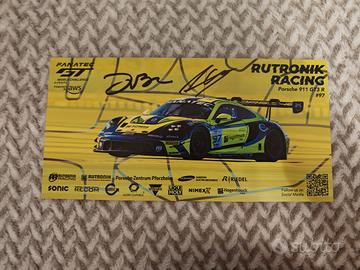 Cartolina Rutronik Racing Porsche 911 GT3 R Signed
