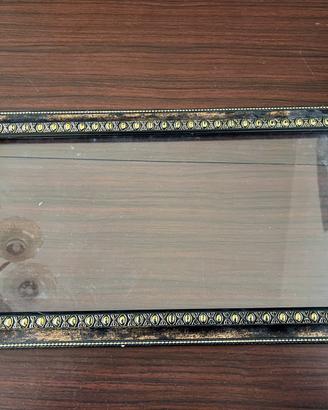 Cornice antica rettangolare dorata