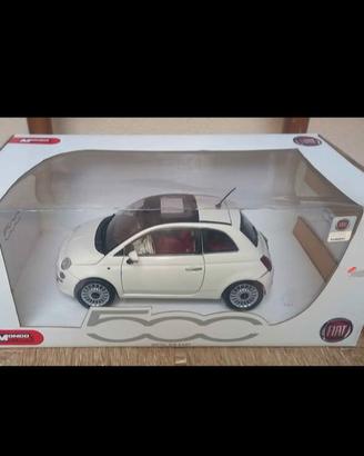 MODELLINO NUOVA FIAT 500 SCALA 1/18 MONDO MOTORS