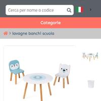 tavolo e sedioline x bambini janod
