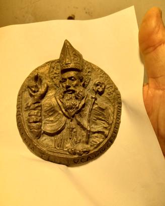 medaglione in bronzo