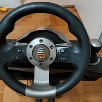 Volante e pedaliera compatibile con PS4, Xbox, pc 