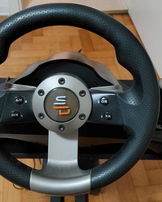Volante e pedaliera compatibile con PS4, Xbox, pc 