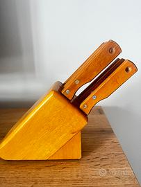 Ceppo con 6 coltelli della tramontina