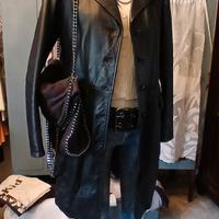 trench donna in vera pelle anni 90