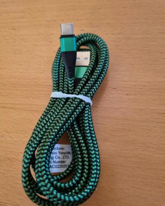 cavo USB-C a ricarica rapida da 60W in nylon