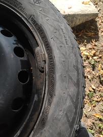 4 Cerchi in ferro 15 pollici 4x100 per Fiat Punto 