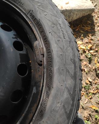 4 Cerchi in ferro 15 pollici 4x100 per Fiat Punto 