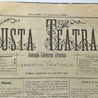 FRUSTA TEATRALE giornale letterario artistico 1881