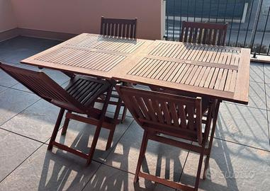 tavoli e sedie da giardino 