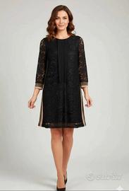 Abito  pizzo nero Dixie dettagli lurex  Taglia  M