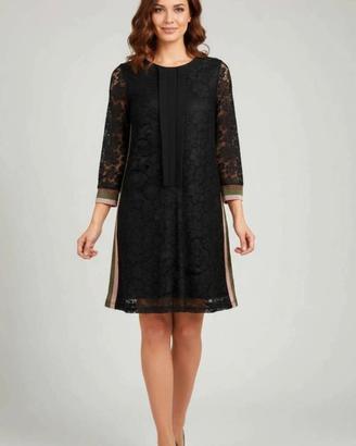 Abito  pizzo nero Dixie dettagli lurex  Taglia  M