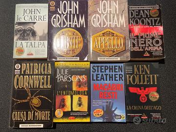 Lotto di 8 libri Thriller, Gialli e Spionaggio