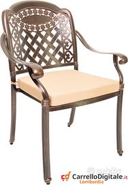 Sedia giardino alluminio pressofuso modello Madrid