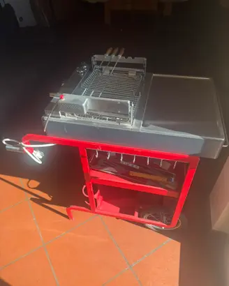 Carrello barbecue elettrico Alpes Inox