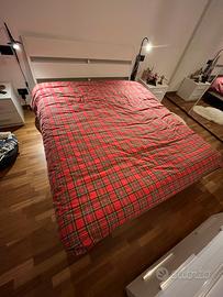 Letto mattimoniale legno bianco