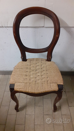 Sedia sedie legno vintage