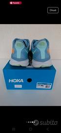 Hoka Clifton 9 blu running tg. 44 2/3 scarpe 